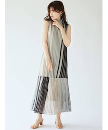 LAGUNAMOON | シアーグラデーションニットワンピース(ワンピース)