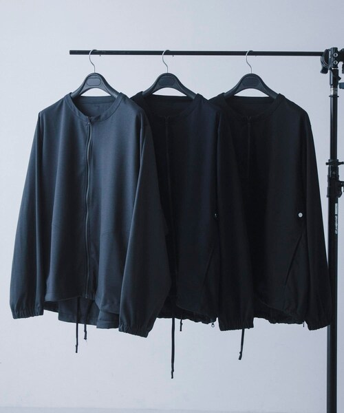 URBAN RESEARCH（アーバンリサーチ）の「UNTRACE　ジッパーカーディガン（ブルゾン・メンズ・DARK NAVY/BLACK/CHARCOAL・1/2）」の11枚目の写真