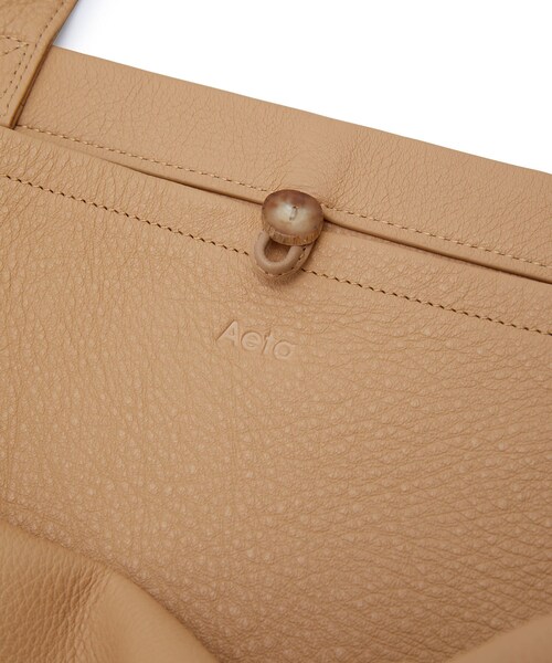 ADAM ET ROPE'（アダムエロペ）の「【Aeta】SHOULDER TOTE：L（トートバッグ・メンズ・ブラック/ベージュ・F）」の10枚目の写真