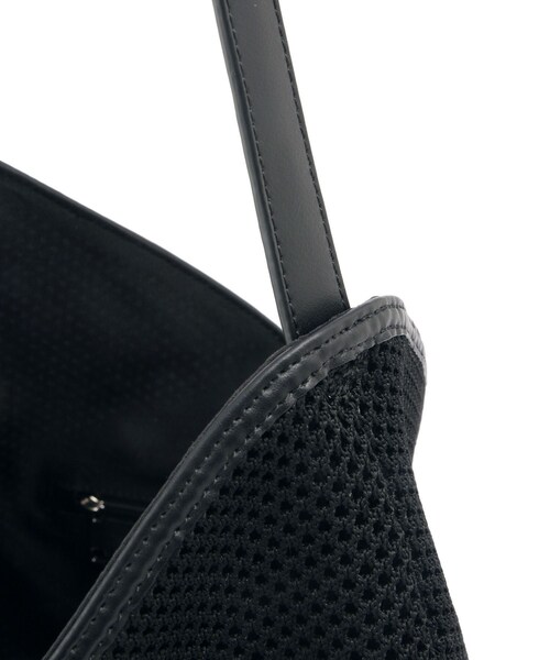 ADAM ET ROPE'(アダムエロペ)の「メッシュワンショルダーバッグ(ショルダーバッグ・レディース・ブラック/ベージュ・F)」の11枚目の写真