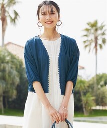 nissen | 大きいサイズ　ゆったりシアーカーディガン（OtonaSMILE）(カーディガン/ボレロ)