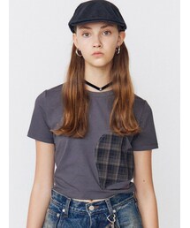EMODA | ハートカットパターンTシャツ(Tシャツ/カットソー)