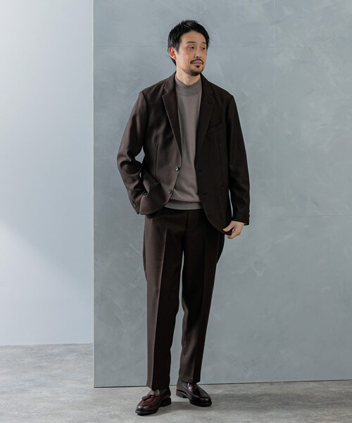 URBAN RESEARCH DOORS(アーバンリサーチドアーズ)の「LIFE STYLE TAILOR ウールライクツイルコンフォータブルジャケット(テーラードジャケット・メンズ・KHAKI/NAVY/BROWN・S/M/L/XL)」の10枚目の写真