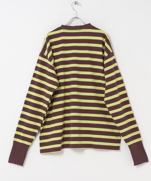 THE GOODLAND MARKET（ザグッドランドマーケット）の「KEIMEN　Strata long T-shirts（Tシャツ/カットソー・メンズ・Brown/Blue・M/L/XL）」の7枚目の写真