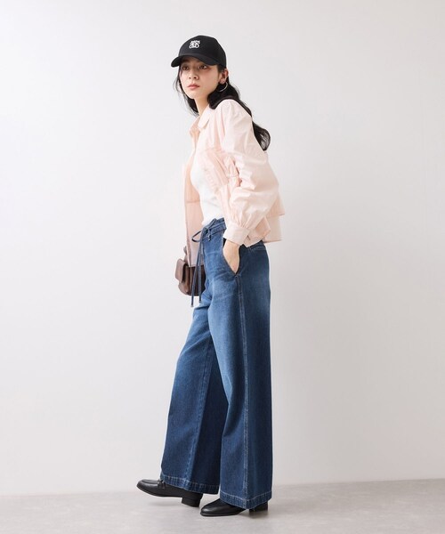 VIS（ビス）の「ベルト付きワイドシルエットデニムパンツ（デニムパンツ・レディース・ブルー/ブルー系・M/S/SS）」の8枚目の写真