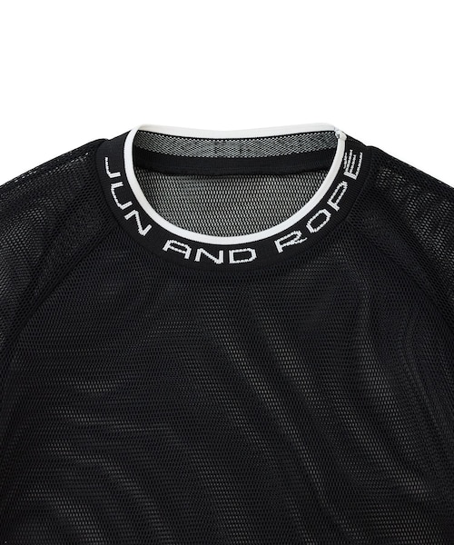 ROPE'（ロペ）の「ダブルメッシュ半袖プルオーバー/セットアップ対応（Tシャツ/カットソー・レディース・ブラック/ホワイト・L/M/S/XL）」の18枚目の写真