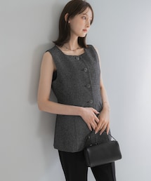 URBAN RESEARCH ROSSO WOMEN | ループツイードスクエアネックジレ(ダウンベスト)