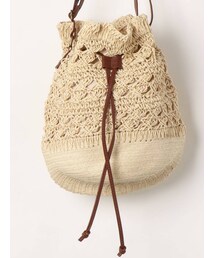 dazzlin | ストロー巾着バッグ(ハンドバッグ)
