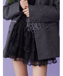 jouetie | ドッキングレースフリルミニスカパン(その他パンツ)