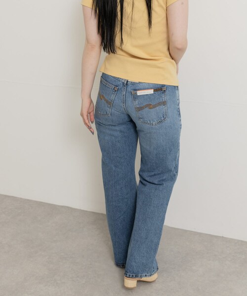 THE GOODLAND MARKET（ザグッドランドマーケット）の「NUDIE JEANS　Wide Heidi 496（デニムパンツ・レディース・WTreasure・26/27/28）」の5枚目の写真