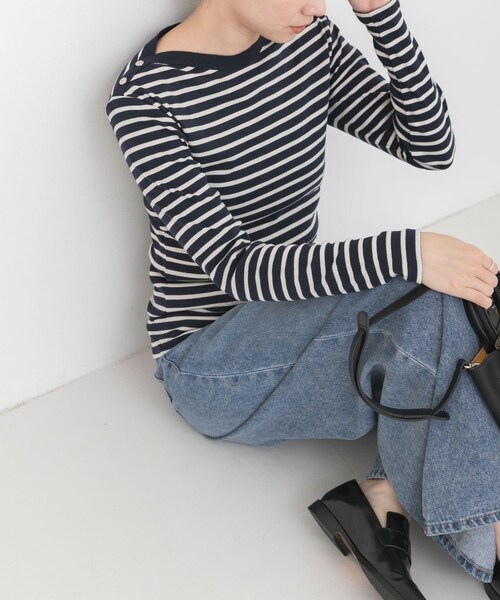 URBAN RESEARCH(アーバンリサーチ)の「『別注』LE MINOR×URBAN RESEARCH ボーダーカットソー(Tシャツ/カットソー・レディース・NoirEcru/MarineEc・-)」の19枚目の写真