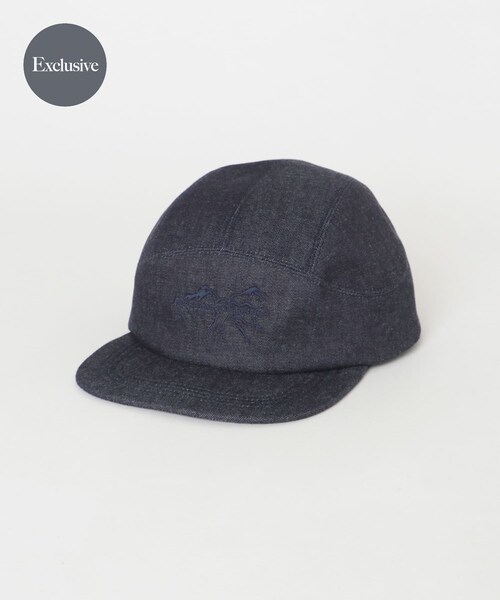 EKAL（エカル）の「White Mountaineering　別注DENIM EMBROIDERY CAP（キャップ・メンズ・ブルー・One）」の2枚目の写真