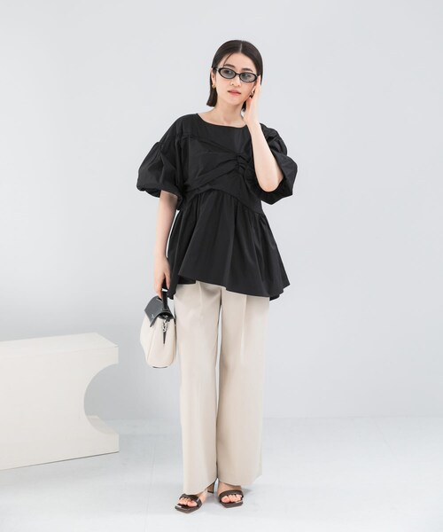 URBAN RESEARCH ROSSO（アーバンリサーチロッソ）の「『別注』ELENDEEK×ROSSO　GATHER BLOUSE（シャツ/ブラウス・レディース・O.WHT/BLK/BLU・Free）」の17枚目の写真