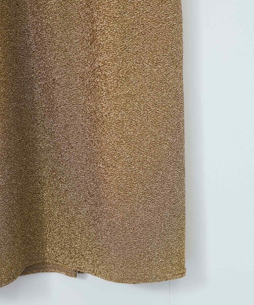 ADAM ET ROPE'（アダムエロペ）の「シャイニージャカードナロースカート（スカート・レディース・ネイビー系/ゴールド・F）」の7枚目の写真