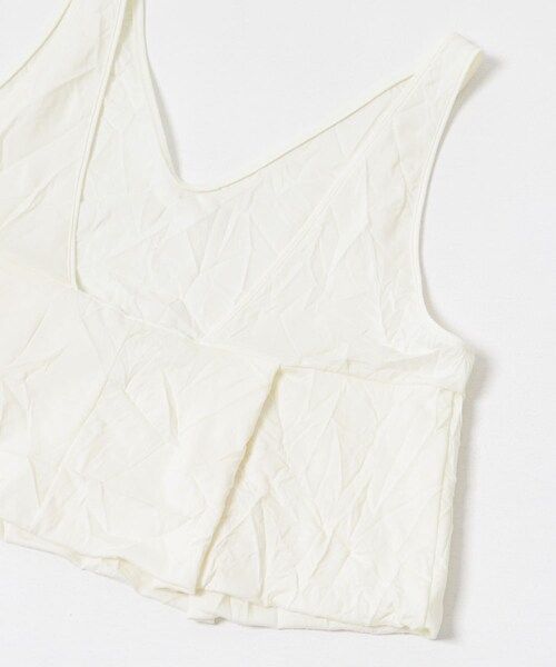 URBAN RESEARCH(アーバンリサーチ)の「『別注』GGG×URBAN RESEARCH クロップドワッシャートップス(タンクトップ・レディース・BLACK/WHITE・FREE)」の10枚目の写真