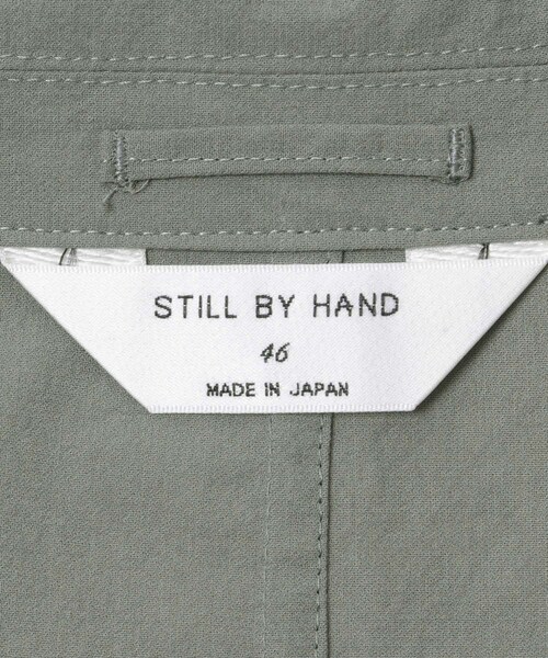 URBAN RESEARCH DOORS(アーバンリサーチドアーズ)の「STILL BY HAND 強撚コットンオーバーサイズジャケット(テーラードジャケット・メンズ・INK BLACK/GREY・46/48)」の16枚目の写真