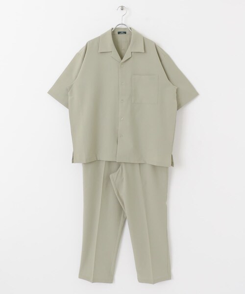 ITEMS URBANRESEARCH（アイテムズ アーバンリサーチ）の「オープンカラーショートスリーブシャツ+センタープレスパンツ セット（セットアップ・メンズ・BLK/GRY/BLU・M/L）」の18枚目の写真