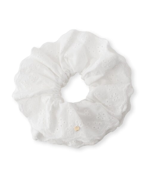 VIS（ビス）の「コットンレースシュシュ（シュシュ・レディース・ブラック/オフホワイト・F）」の3枚目の写真