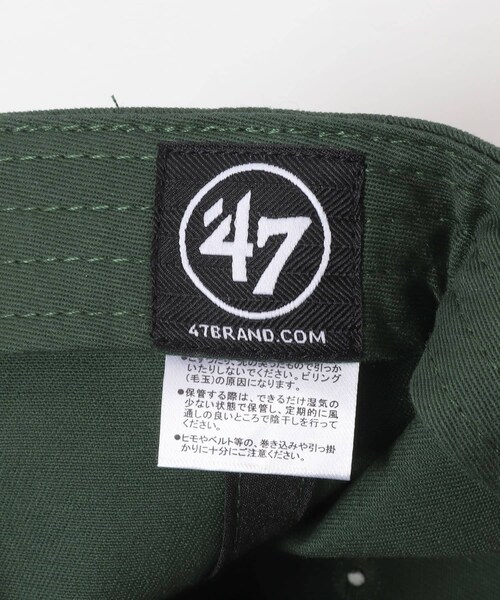 SENSE OF PLACE by URBAN RESEARCH(センスオブプレイスバイアーバンリサーチ)の「『WEB/一部店舗限定』FORTY SEVEN 47 CLEAN UP O.ATHLETICS(キャップ・メンズ・APRICOT/DK GREEN/RED・One)」の10枚目の写真