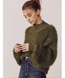 EVRIS | ファンシーヤーンハイネックニット(ニット/セーター)