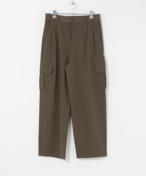 ITEMS URBANRESEARCH(アイテムズ アーバンリサーチ)の「TRテーパードクリーンカーゴパンツ(その他パンツ・メンズ・BLACK/OLIVE GRAY/MOCHA BRN・M/L)」の3枚目の写真