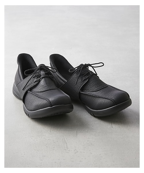 nissen（ニッセン）の「リゲッタ　スットオン　レースアップシューズ（バレエシューズ・メンズ・黒/キャメル/ブラウン・S=22.0~22.5cm/M=23.0~23.5cm/L=24.0~24.5cm/LL=25.0~25.5cm）」の6枚目の写真