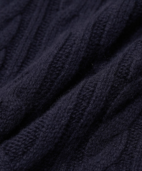 ROPE'(ロペ)の「【一部店舗限定】カシミヤブレンド ケーブルビルドネックニットプルオーバー(ニット/セーター・レディース・オフホワイト/ネイビー系・F)」の17枚目の写真