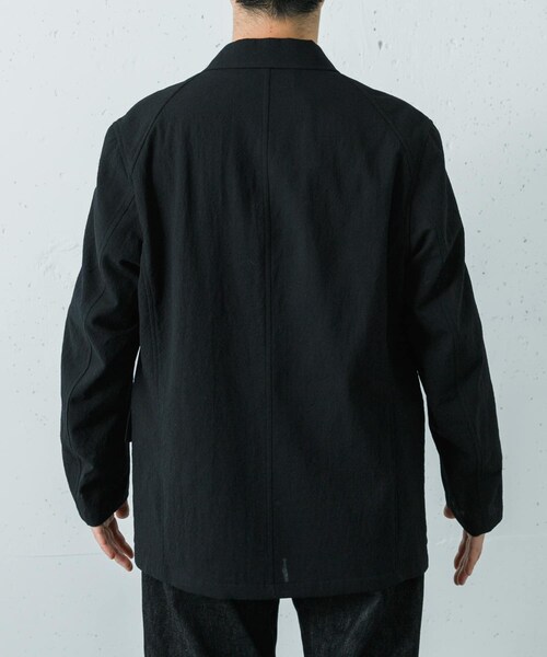 URBAN RESEARCH（アーバンリサーチ）の「Product Twelve　TECHNO WOOL WORK JACKET（テーラードジャケット・メンズ・BLACK・2/3）」の3枚目の写真