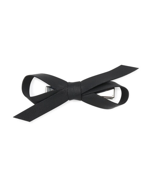 VIS（ビス）の「【2個SET】メタリックリボンへアピン（ヘアピン・レディース・ブラック/シルバー・F）」の13枚目の写真