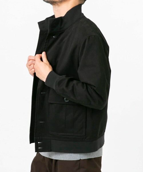 URBAN RESEARCH ROSSO（アーバンリサーチロッソ）の「『XLサイズあり』バルスターモールスキンブルゾン（ブルゾン・メンズ・BLACK/BEIGE/DARK BROWN・M/L/XL）」の12枚目の写真