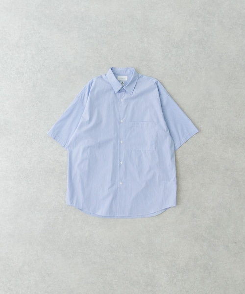 URBAN RESEARCH（アーバンリサーチ）の「new basic　THOMAS MASON SHORT-SLEEVE OVER SHIRTS（シャツ/ブラウス・メンズ・WHITE/ROYAL/SAX/DARK GREEN/STRIPE・S/M/L/XL）」の5枚目の写真