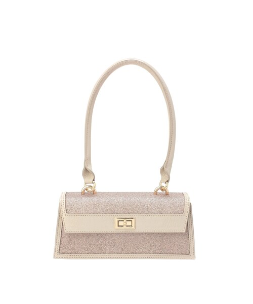 MERCURYDUO(マーキュリーデュオ)の「シャイニーイーストウエストBAG(ハンドバッグ・レディース・ベージュ/アイスブルー・F)」の10枚目の写真