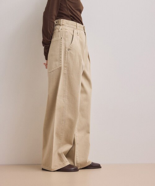 ADAM ET ROPE'(アダムエロペ)の「【WEB限定】・【サステナブル】ディープライズワイドデニム(デニムパンツ・レディース・ブラック系/ベージュ系/ブルー系・34/36/38)」の17枚目の写真