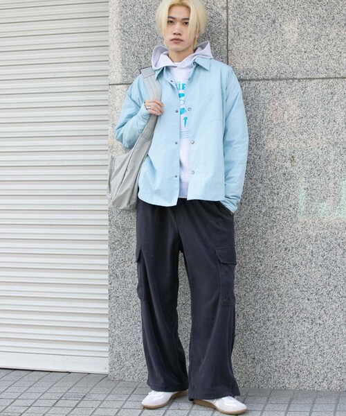 SENSE OF PLACE by URBAN RESEARCH(センスオブプレイスバイアーバンリサーチ)の「パデッドルーズシャツ(シャツ/ブラウス・メンズ・BLACK/L.BROWN/BEIGE/L.BLUE・M/L)」の19枚目の写真