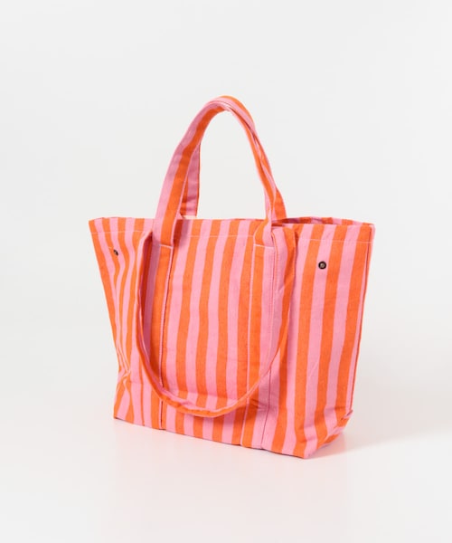 URBAN RESEARCH DOORS（アーバンリサーチドアーズ）の「『別注』beej×DOORS　ストライプトートバッグ（トートバッグ・レディース・PINK/YELLOW/GREEN・One）」の12枚目の写真