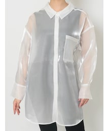 MURUA | シャイニーシアーシャツ(シャツ/ブラウス)