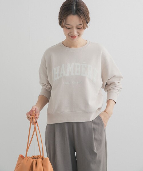 URBAN RESEARCH DOORS(アーバンリサーチドアーズ)の「カレッジロゴ刺繍スウェット(スウェット・レディース・MINT/GREIGE/NAVY・Free)」の7枚目の写真