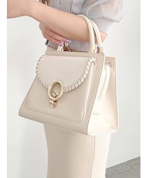 RESEXXY | トリミングデザインスクエアバッグ(ハンドバッグ)