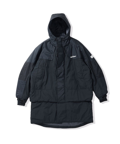 ADAM ET ROPE'（アダムエロペ）の「【elephant TRIBAL fabrics × WILD THINGS for ADAM ET ROPE'】EX DETACHABLE MONSTER PARKA（その他アウター・メンズ・ブラック/カーキ・L/M）」の4枚目の写真