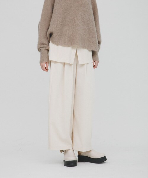LAATO（ラート）の「wrinkle velor wide pants（その他パンツ・レディース・クリーム/キャラメル/シャドウ・FREE）」の7枚目の写真
