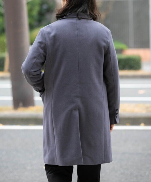ITEMS URBANRESEARCH(アイテムズ アーバンリサーチ)の「ウールブレンドチェスターコート(チェスターコート・メンズ・GRY/NVY/BLK・M/L)」の13枚目の写真