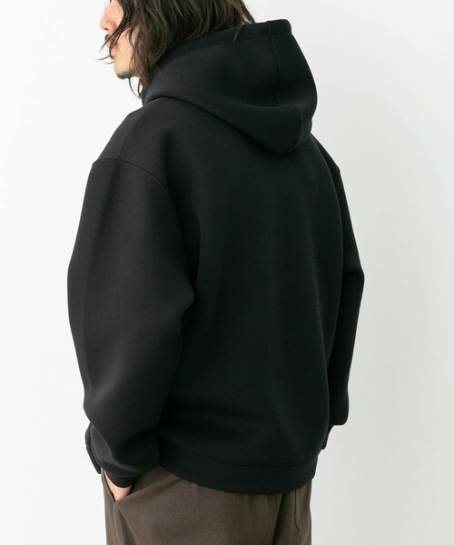 URBAN RESEARCH Sonny Label（アーバンリサーチサニーレーベル）の「ダンボールニットプルオーバーパーカー（パーカー・メンズ・アイスグレー/チャコール/ブラック/ブラウン・M/L/XL）」の8枚目の写真