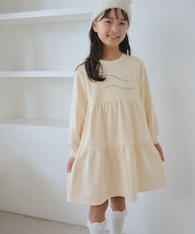 ROPE' PICNIC | 【KIDS/キッズ】裏毛ティアードロゴワンピース(ワンピース)