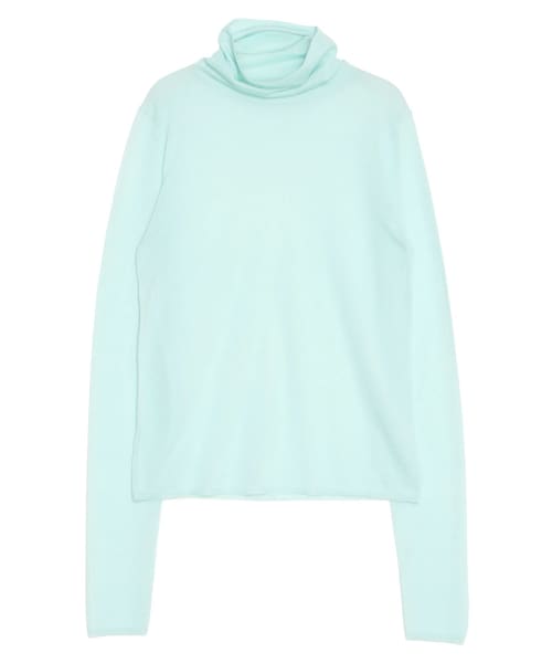 ELENDEEK(エレンディーク)の「SILK MIX HIGH NECK KT(ニット/セーター・レディース・ブルー・F)」の1枚目の写真