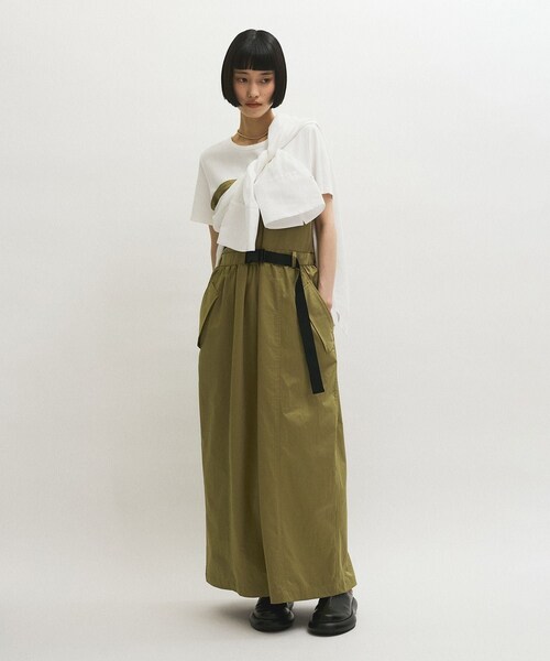 サステナブル】撥水コンビワンピース