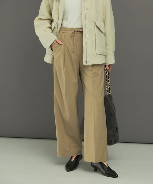 URBAN RESEARCH ROSSO（アーバンリサーチロッソ）の「ウール混ウォッシャブルイージーパンツ（その他パンツ・レディース・CHARCOAL/L/GRAY/YELLOW・36/38）」の3枚目の写真