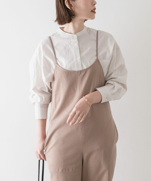 URBAN RESEARCH ROSSO（アーバンリサーチロッソ）の「F by ROSSO　コットンレーヨンオールインワン∴（サロペット/オーバーオール・レディース・OFF WHITE/BEIGE/BLACK・36/38）」の22枚目の写真