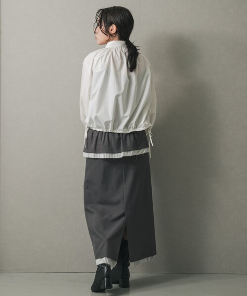 SENSE OF PLACE by URBAN RESEARCH(センスオブプレイスバイアーバンリサーチ)の「ワイドシャフトミドルブーツ(ブーツ・レディース・BLACK/BEIGE・S/M/L)」の8枚目の写真