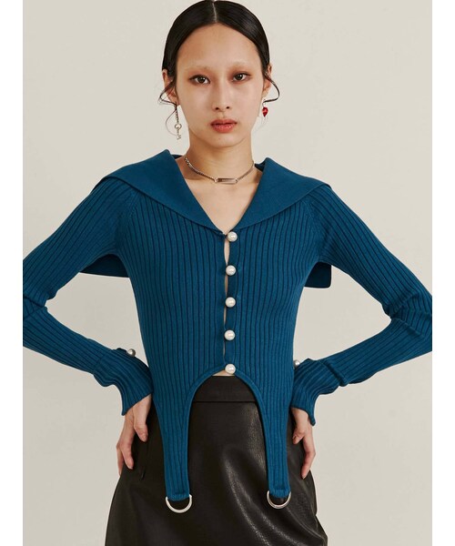 PAMEO POSE（パメオポーズ）の「Femme Fatale Top（ニット/セーター・レディース・ブラック/レッド/イエロー/ブルー・F）」の12枚目の写真