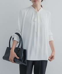 URBAN RESEARCH DOORS | 『一部WEB限定カラー』リボンポイントタックブラウス(シャツ/ブラウス)
